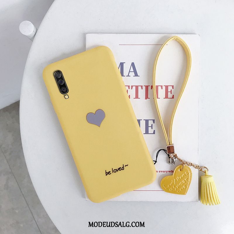 Samsung Galaxy A70 Etui Blød Rød Simple Cover Trend