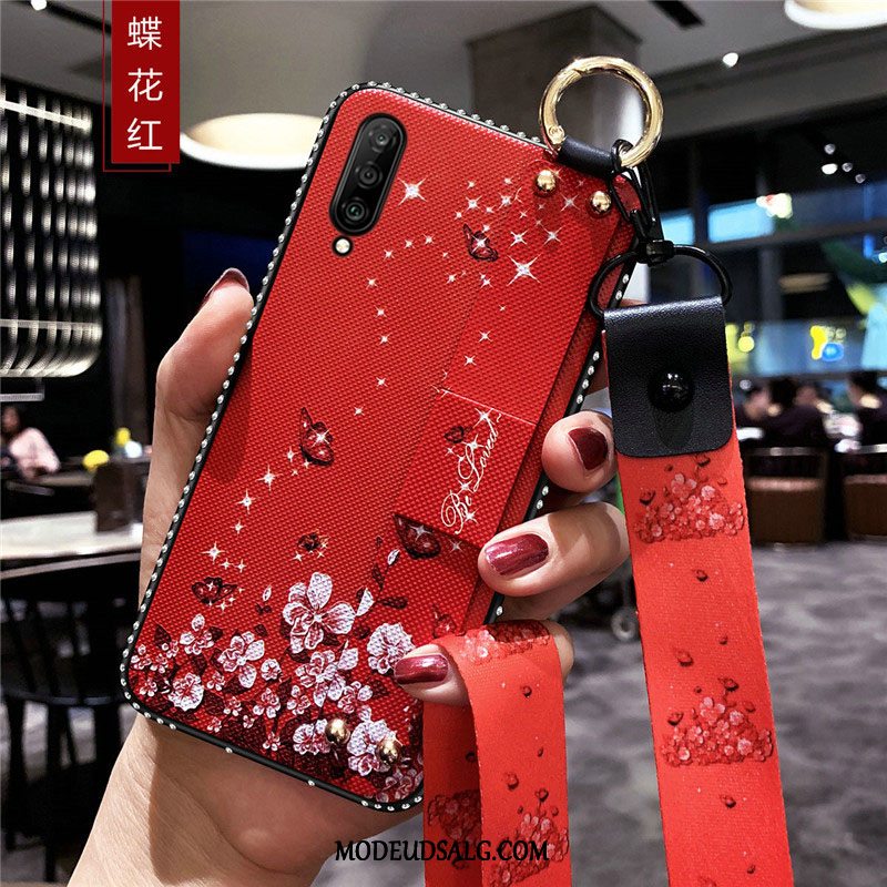 Samsung Galaxy A70 Etui / Cover Anti-fald Blød Silikone Rød Net Red