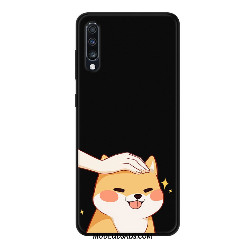 Samsung Galaxy A70 Etui / Cover Anti-fald Gaze Cartoon Sort Beskyttelse