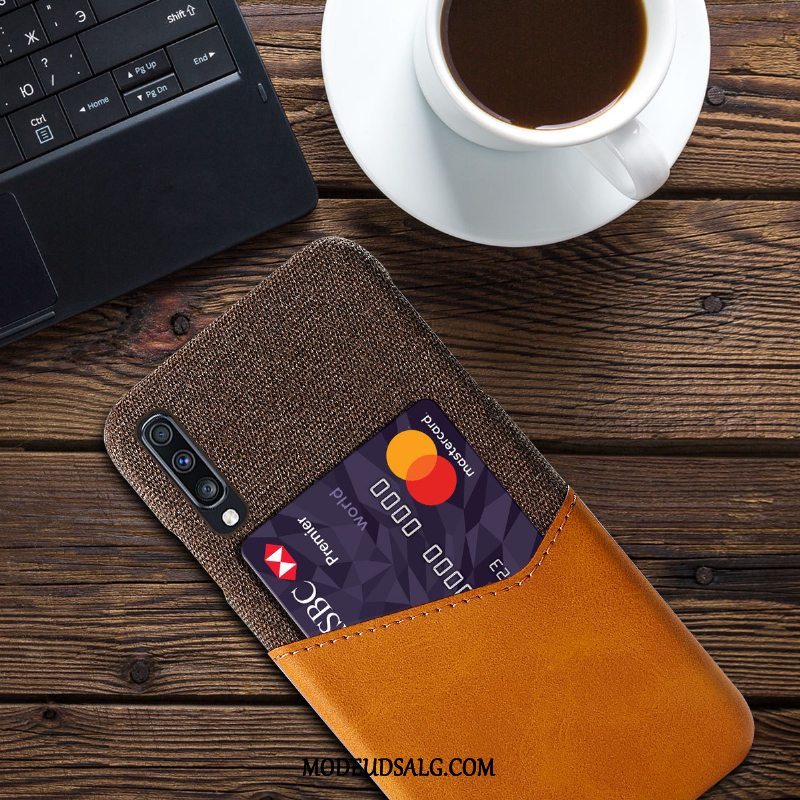 Samsung Galaxy A70 Etui / Cover Kort Mønster Kreativ Anti-fald