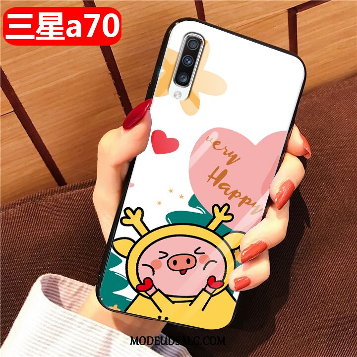 Samsung Galaxy A70 Etui Glas Smuk Anti-fald Af Personlighed Cartoon