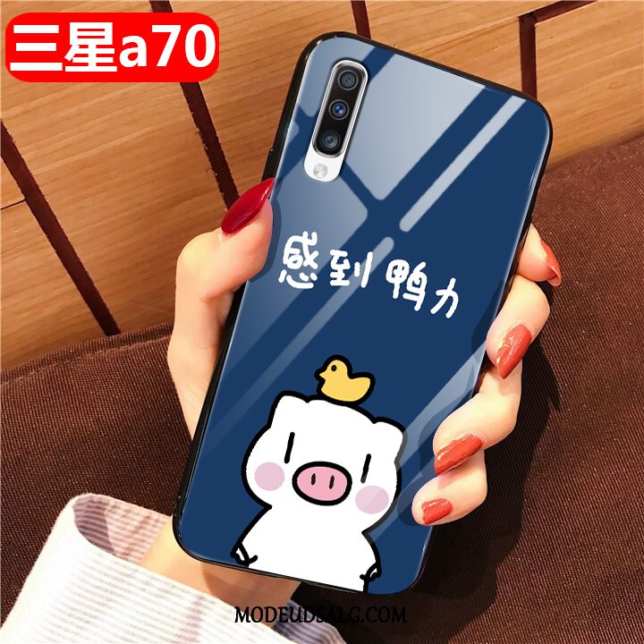 Samsung Galaxy A70 Etui Glas Smuk Anti-fald Af Personlighed Cartoon