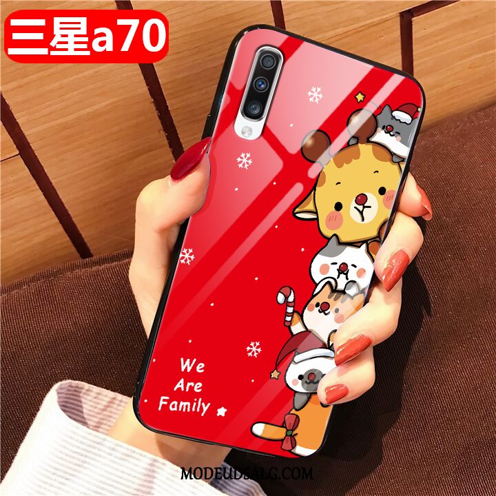 Samsung Galaxy A70 Etui Glas Smuk Anti-fald Af Personlighed Cartoon