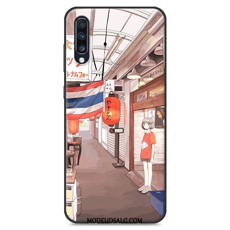 Samsung Galaxy A70 Etui Hængende Ornamenter Hvid Blød Cover Af Personlighed