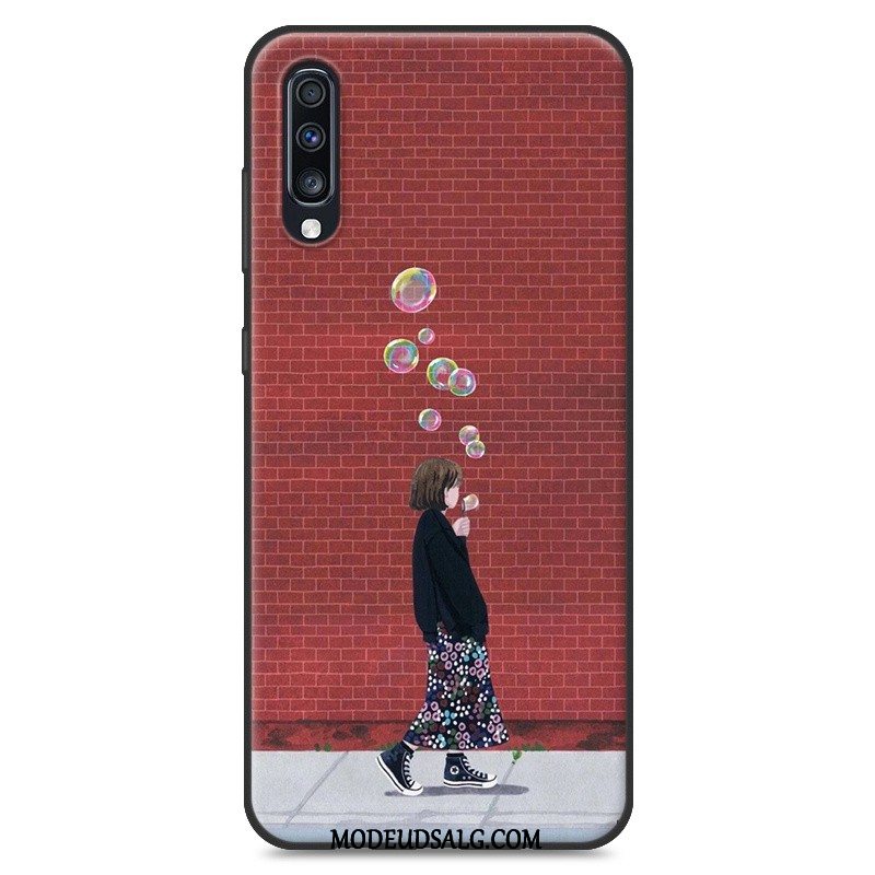 Samsung Galaxy A70 Etui Hængende Ornamenter Hvid Blød Cover Af Personlighed