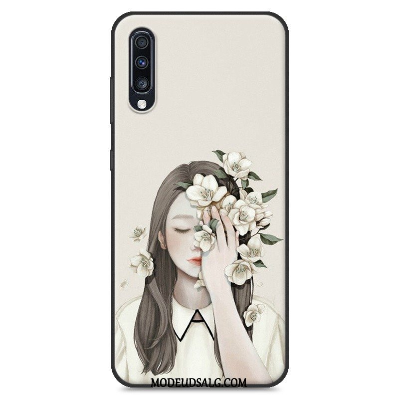 Samsung Galaxy A70 Etui Hængende Ornamenter Hvid Blød Cover Af Personlighed