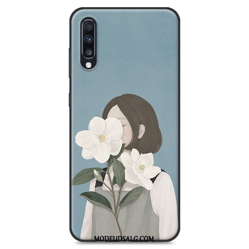 Samsung Galaxy A70 Etui Hængende Ornamenter Hvid Blød Cover Af Personlighed