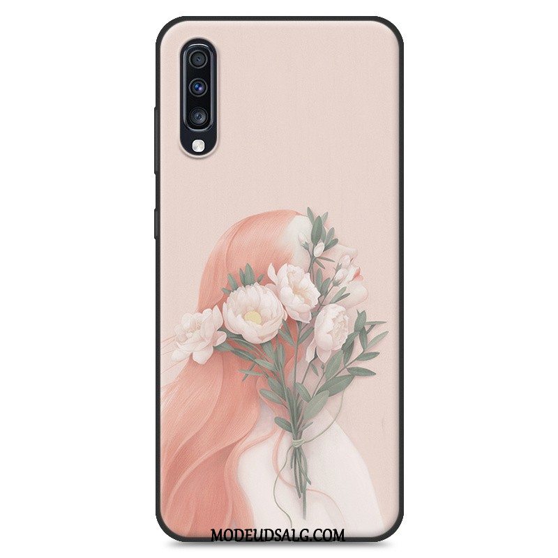 Samsung Galaxy A70 Etui Hængende Ornamenter Hvid Blød Cover Af Personlighed