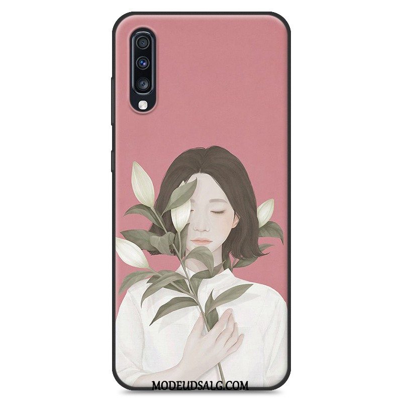 Samsung Galaxy A70 Etui Hængende Ornamenter Hvid Blød Cover Af Personlighed