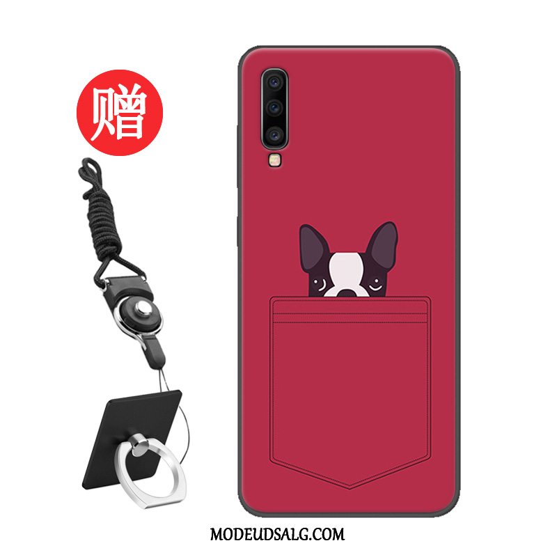 Samsung Galaxy A70 Etui Hærdning Membrane Trend Beskyttelse Net Red