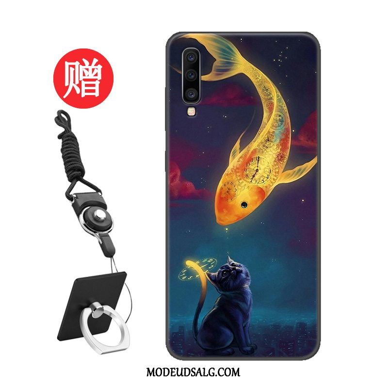 Samsung Galaxy A70 Etui Hærdning Membrane Trend Beskyttelse Net Red