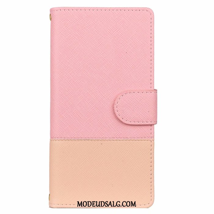 Samsung Galaxy A70 Etui Kort Cover Gul Lædertaske Splejsning