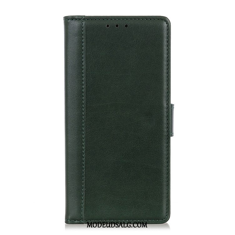 Samsung Galaxy A70 Etui Kort Mørkegrøn Cover Folio Lædertaske