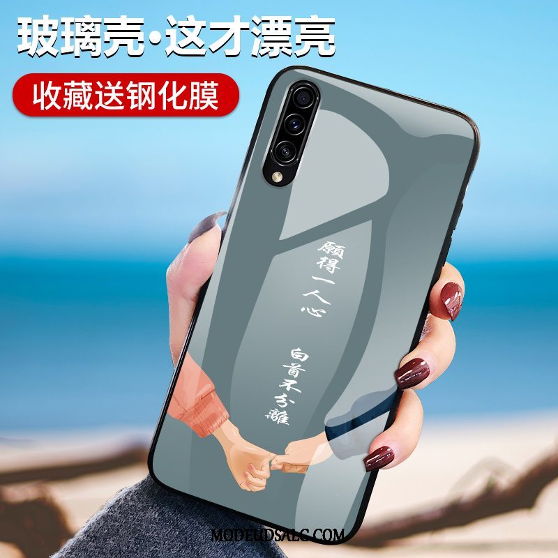 Samsung Galaxy A70s Etui Beskyttelse Kreativ Anti-fald Glas Alt Inklusive