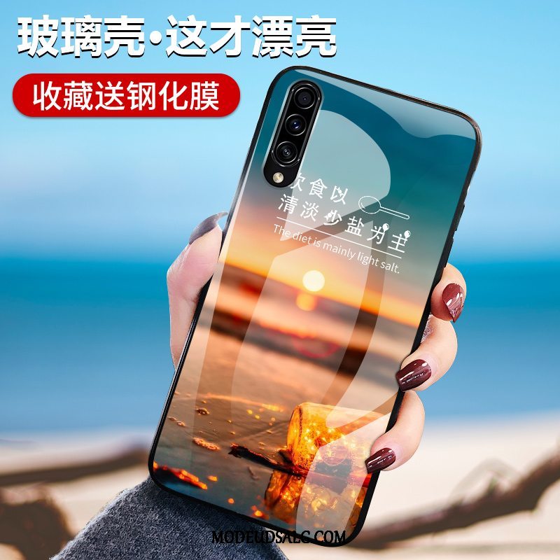 Samsung Galaxy A70s Etui Beskyttelse Kreativ Anti-fald Glas Alt Inklusive