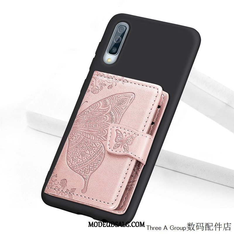 Samsung Galaxy A70s Etui Lyserød Tegnebog Beskyttelse Cover Af Personlighed