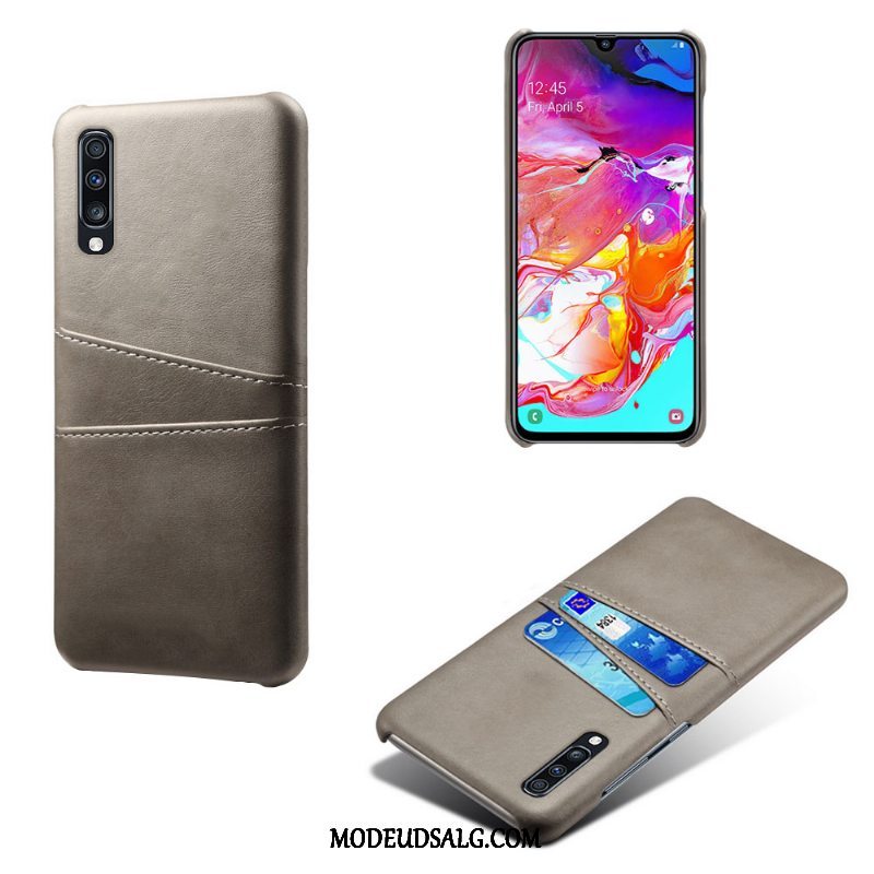 Samsung Galaxy A70s Etui Rød Kvalitet Beskyttelse Kreativ Kort