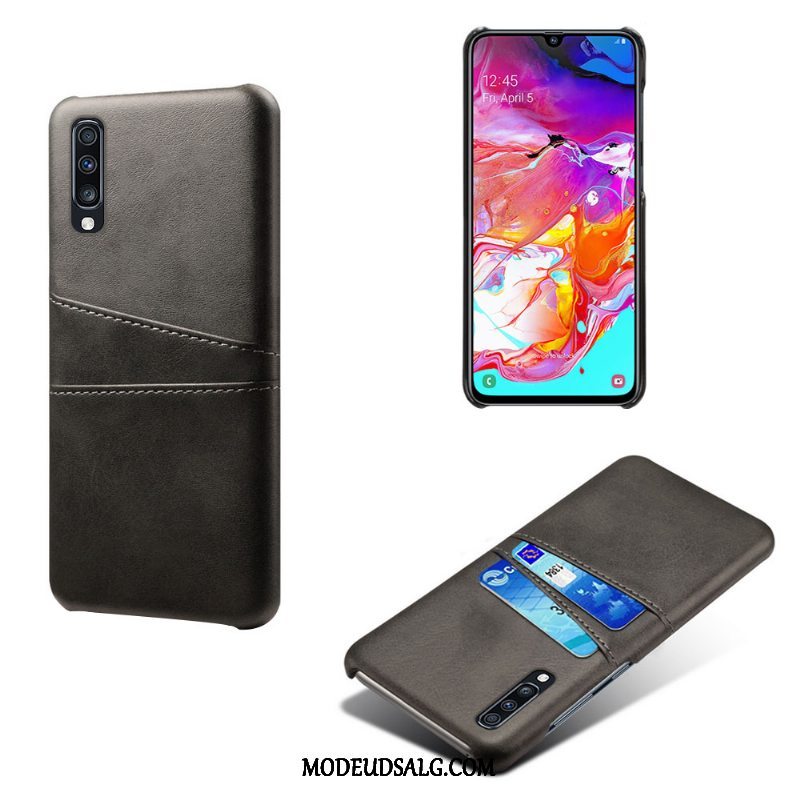 Samsung Galaxy A70s Etui Rød Kvalitet Beskyttelse Kreativ Kort