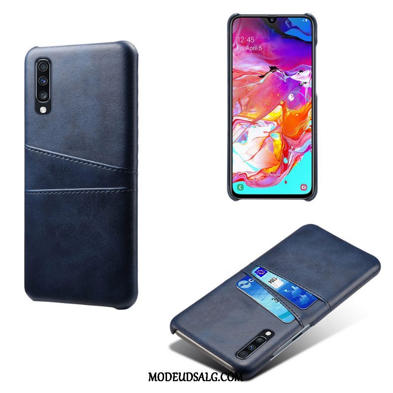 Samsung Galaxy A70s Etui Rød Kvalitet Beskyttelse Kreativ Kort