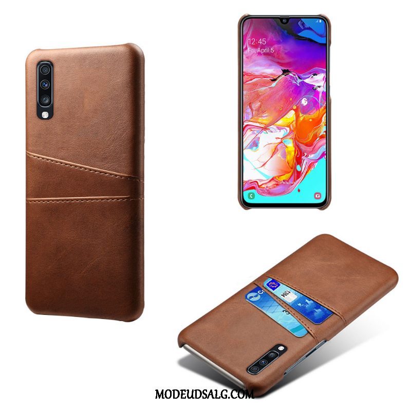 Samsung Galaxy A70s Etui Rød Kvalitet Beskyttelse Kreativ Kort