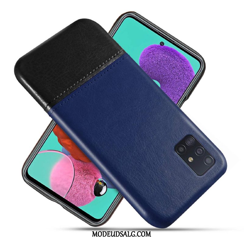 Samsung Galaxy A71 Etui Beskyttelse Sort Kvalitet Cover Slidstærk