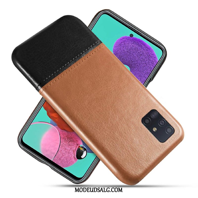 Samsung Galaxy A71 Etui Beskyttelse Sort Kvalitet Cover Slidstærk