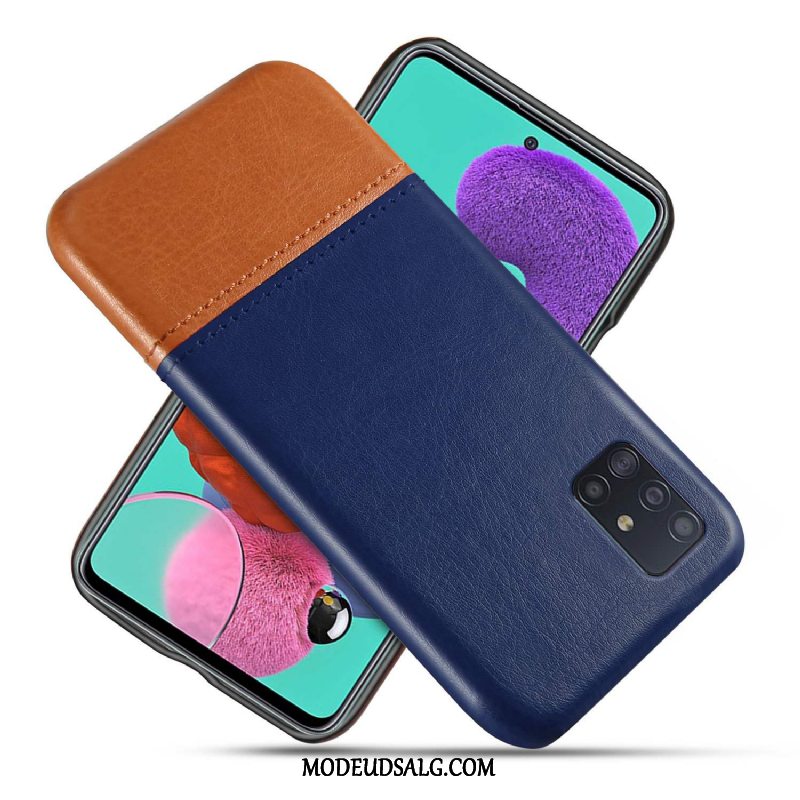 Samsung Galaxy A71 Etui Beskyttelse Sort Kvalitet Cover Slidstærk