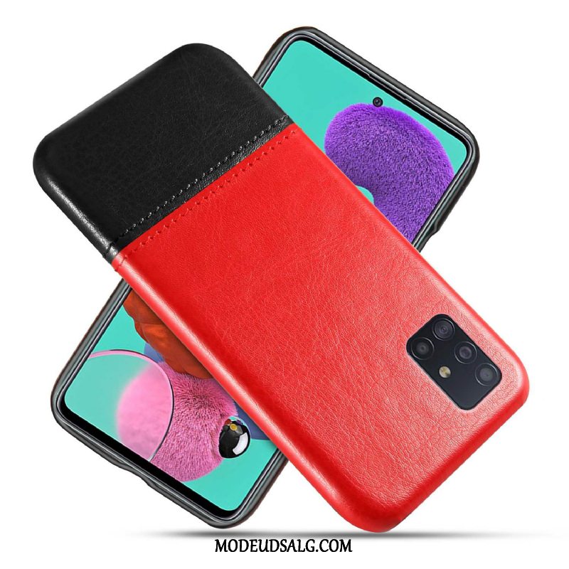 Samsung Galaxy A71 Etui Beskyttelse Sort Kvalitet Cover Slidstærk