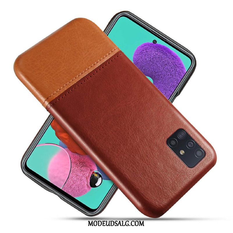 Samsung Galaxy A71 Etui Beskyttelse Sort Kvalitet Cover Slidstærk