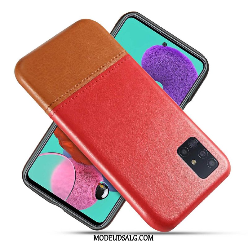 Samsung Galaxy A71 Etui Beskyttelse Sort Kvalitet Cover Slidstærk