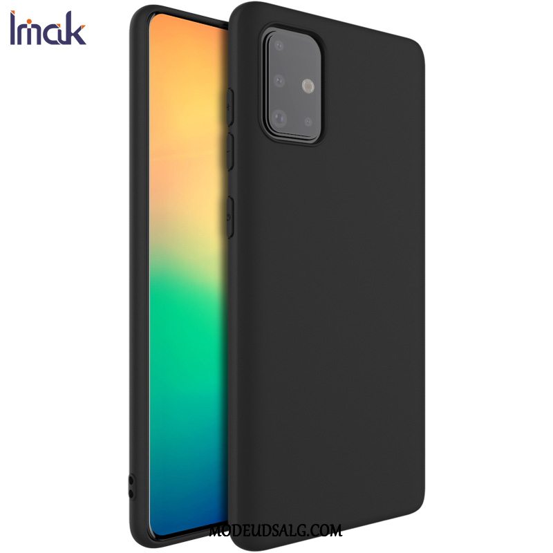 Samsung Galaxy A71 Etui / Cover Anti-fald Silikone Alt Inklusive Grøn Nubuck