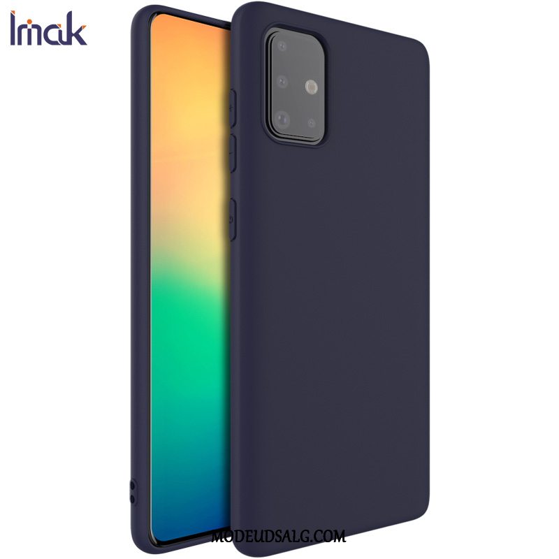 Samsung Galaxy A71 Etui / Cover Anti-fald Silikone Alt Inklusive Grøn Nubuck