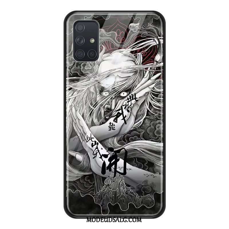 Samsung Galaxy A71 Etui Glas Beskyttelse Buddha Cover Stor