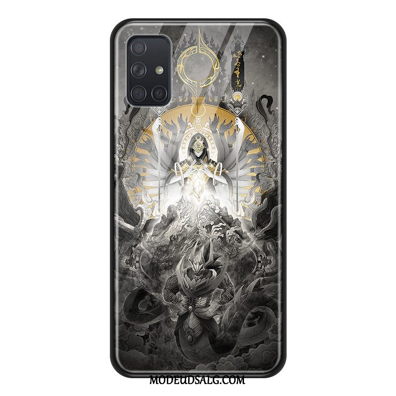 Samsung Galaxy A71 Etui Glas Beskyttelse Buddha Cover Stor