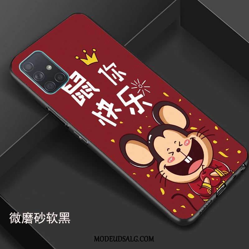 Samsung Galaxy A71 Etui Kreativ Rød Elskeren Cartoon Silikone