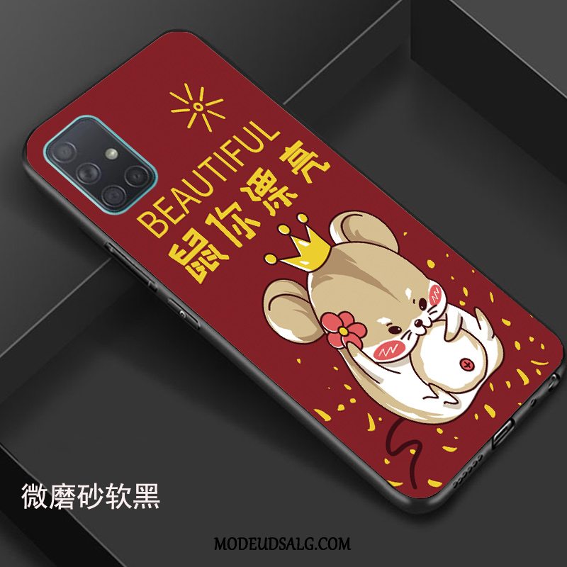 Samsung Galaxy A71 Etui Kreativ Rød Elskeren Cartoon Silikone