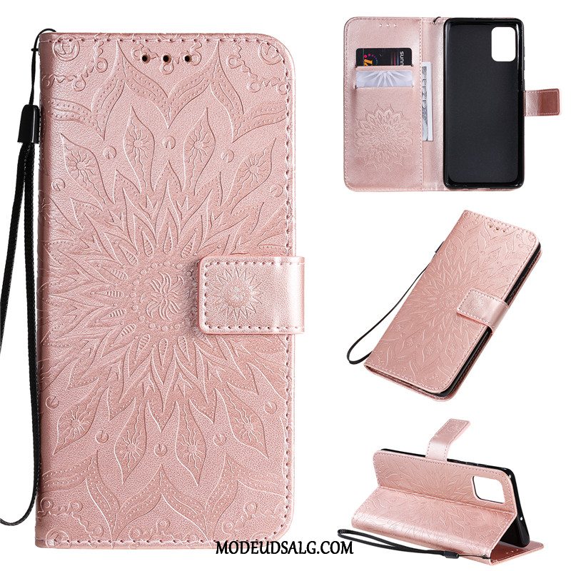 Samsung Galaxy A71 Etui Lyserød Folio Anti-fald Alt Inklusive Cover