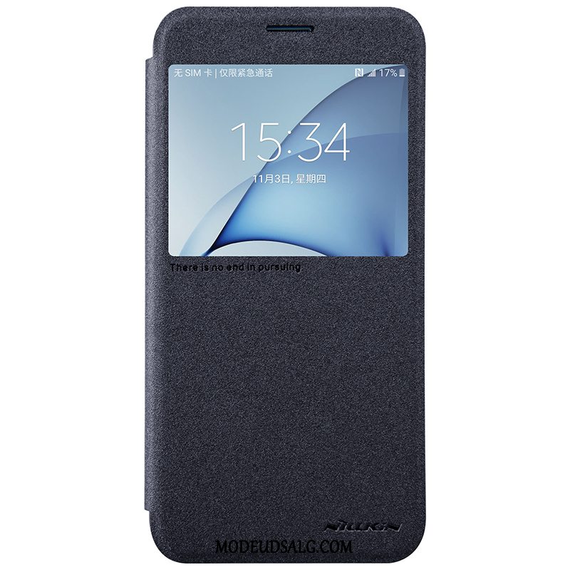 Samsung Galaxy A8 Etui Beskyttelse Cover Rød Folio