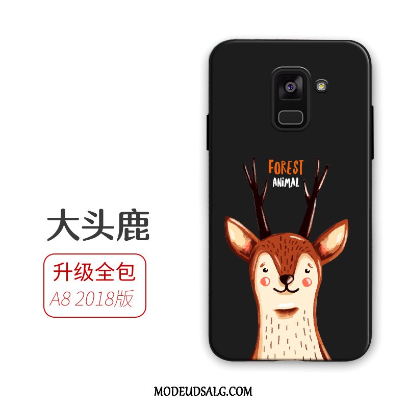 Samsung Galaxy A8 Etui Beskyttelse Hemming Sort Cover Cartoon