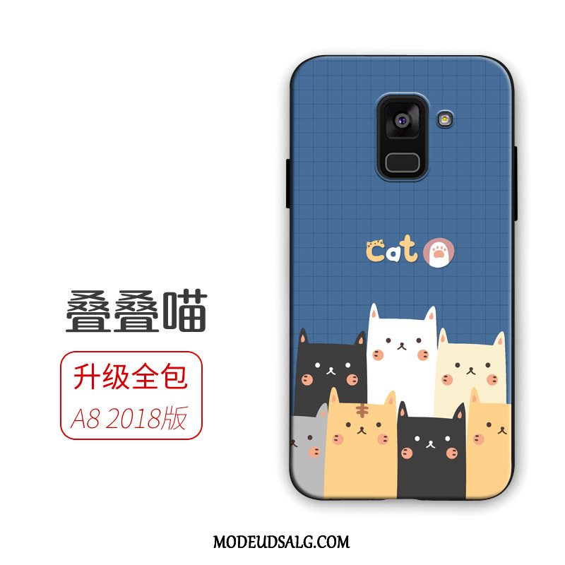 Samsung Galaxy A8 Etui Cartoon Hvid Blød Cover