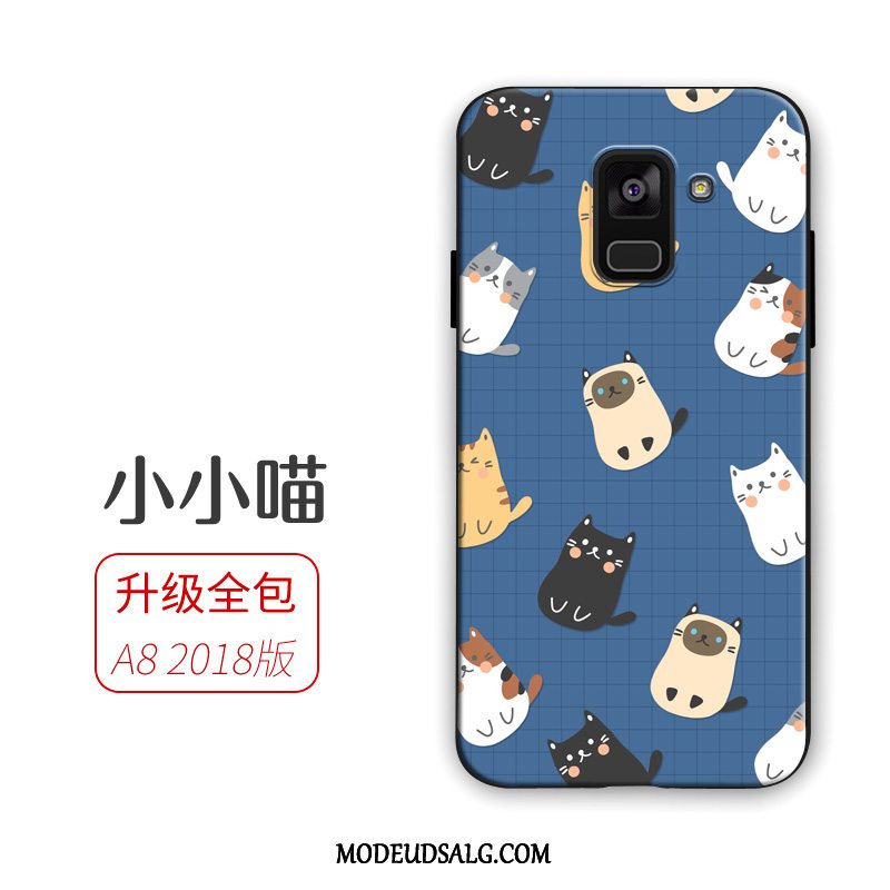 Samsung Galaxy A8 Etui Cartoon Hvid Blød Cover