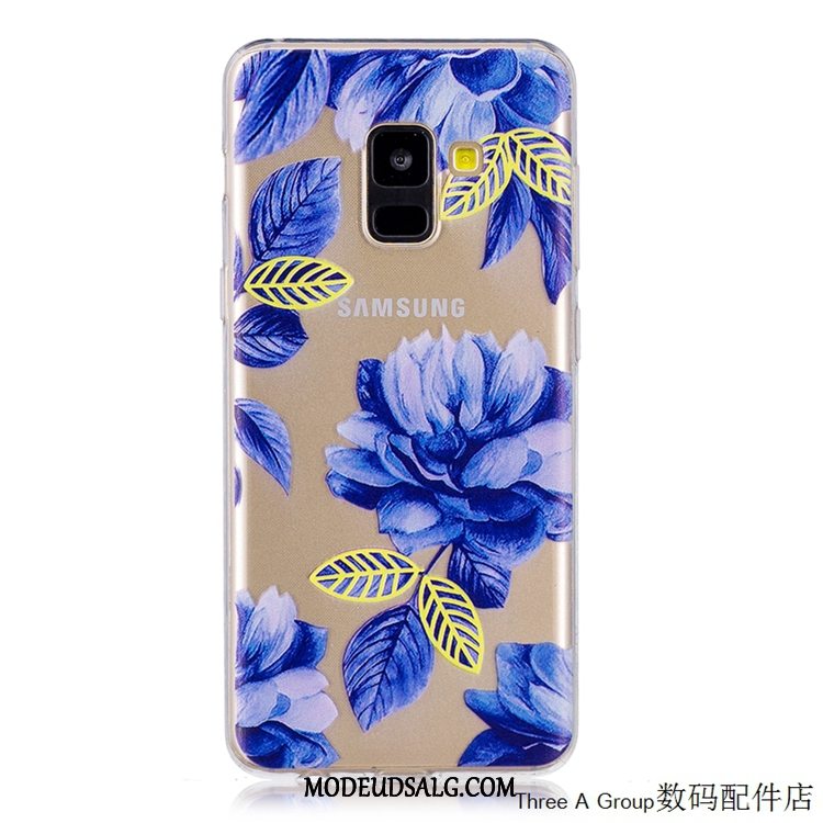 Samsung Galaxy A8 Etui / Cover Anti-fald Blød Alt Inklusive Gul Gennemsigtig