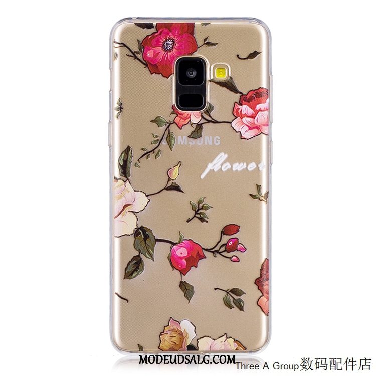 Samsung Galaxy A8 Etui / Cover Anti-fald Blød Alt Inklusive Gul Gennemsigtig