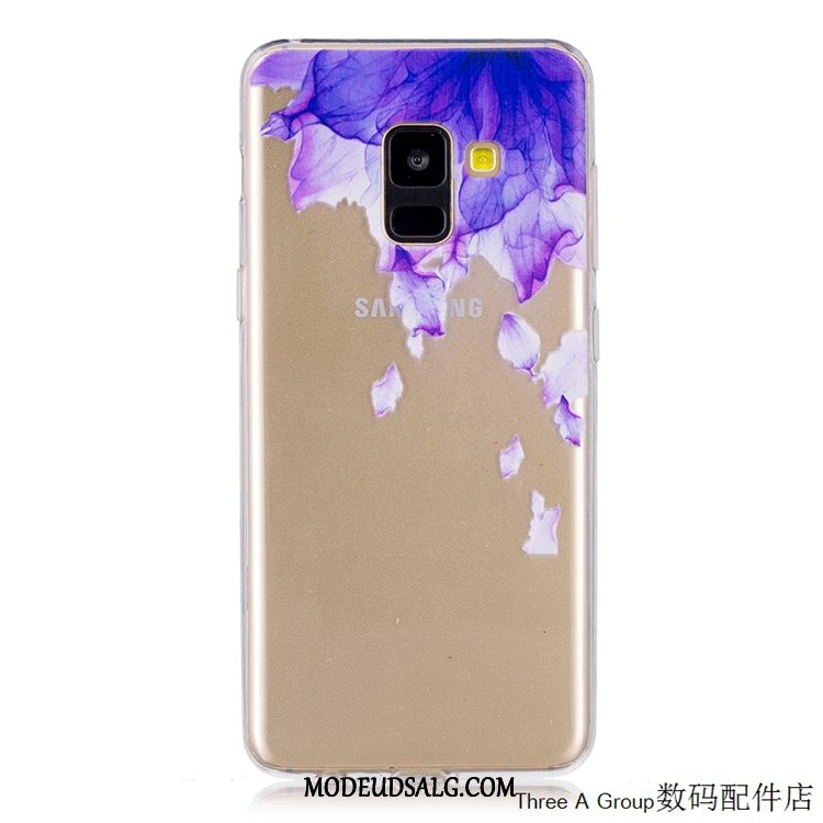 Samsung Galaxy A8 Etui / Cover Anti-fald Blød Alt Inklusive Gul Gennemsigtig