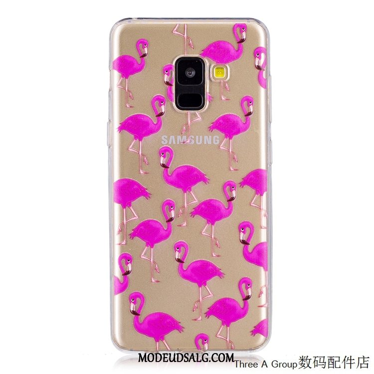 Samsung Galaxy A8 Etui / Cover Anti-fald Blød Alt Inklusive Gul Gennemsigtig