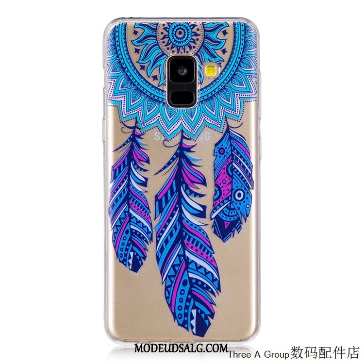 Samsung Galaxy A8 Etui / Cover Anti-fald Blød Alt Inklusive Gul Gennemsigtig