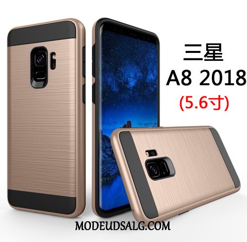 Samsung Galaxy A8 Etui Cover Guld Silke Alt Inklusive Anti-fald