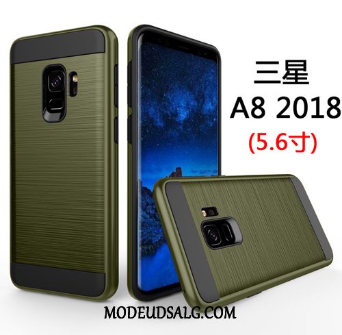 Samsung Galaxy A8 Etui Cover Guld Silke Alt Inklusive Anti-fald