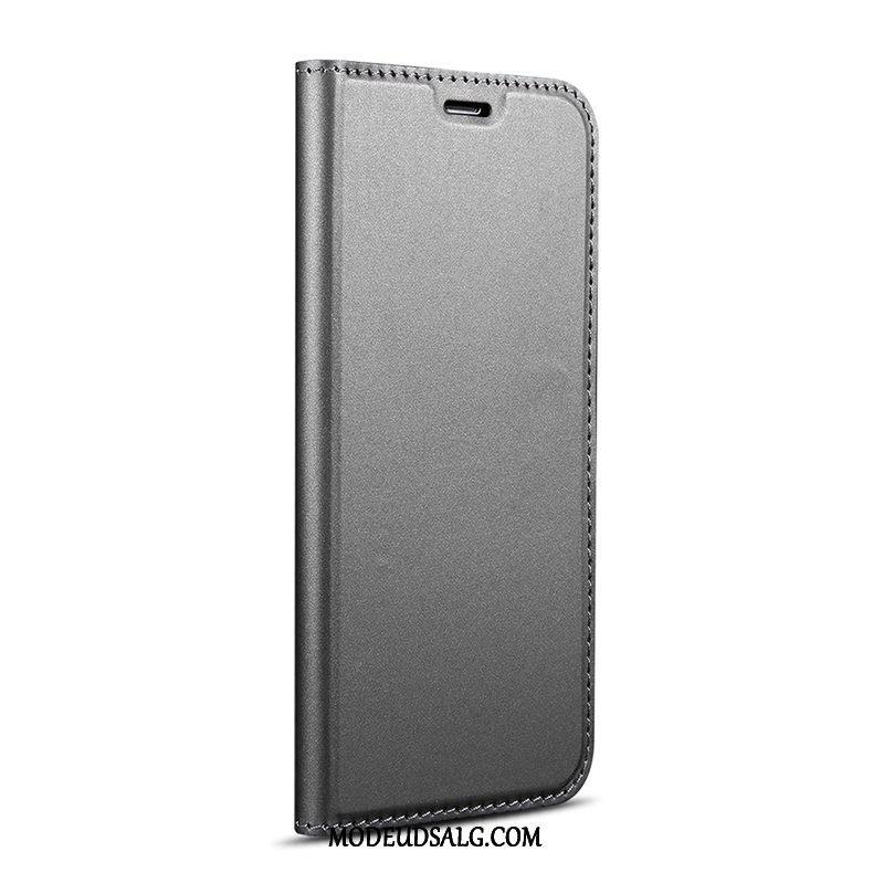 Samsung Galaxy A8 Etui / Cover Support Kort Blå Lædertaske