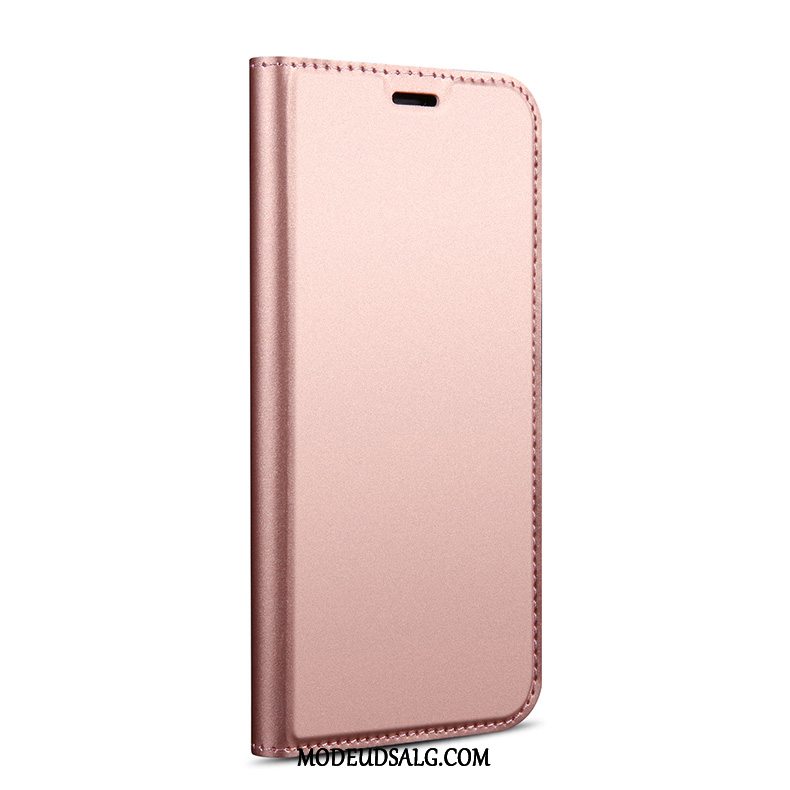 Samsung Galaxy A8 Etui / Cover Support Kort Blå Lædertaske